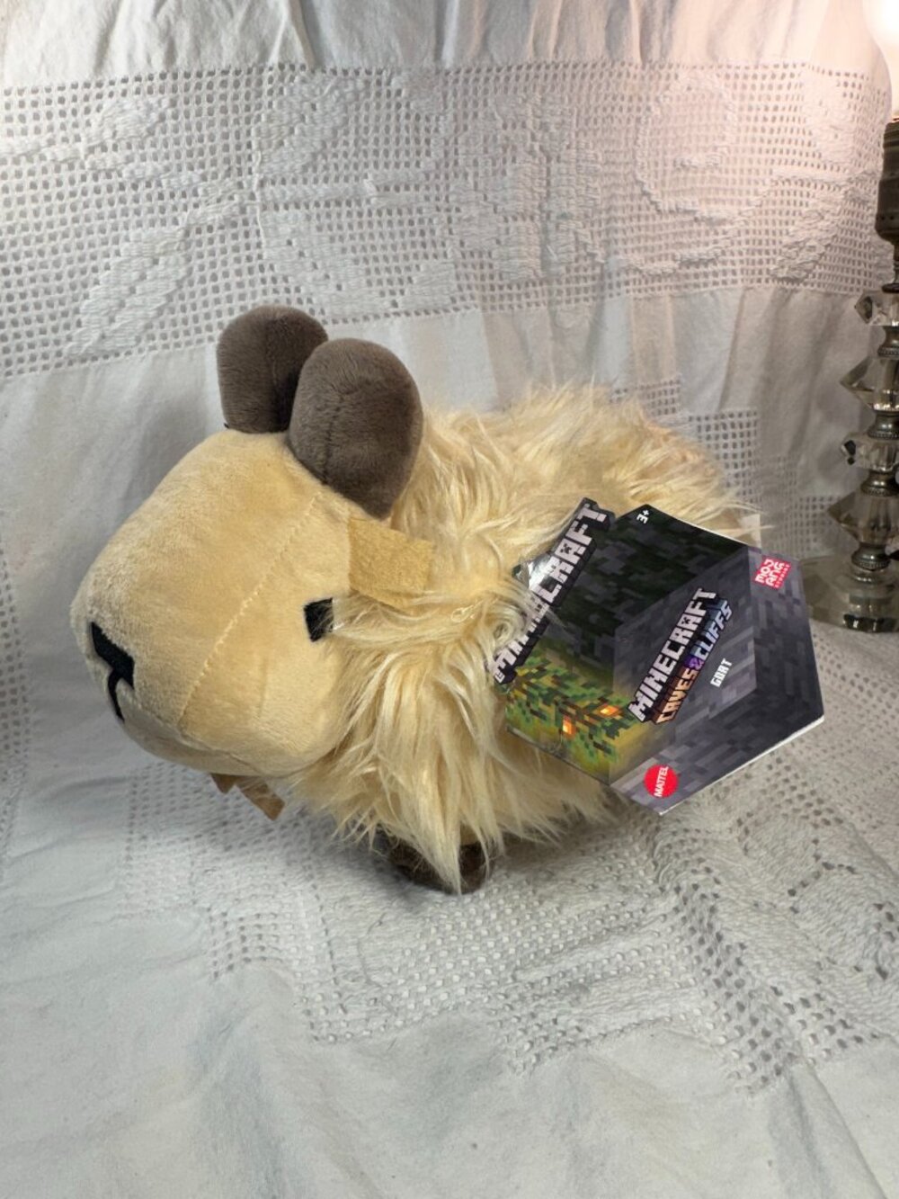 Minecraft Caves & Cliffs Goat Plush, 10" Mojang Studios Mattel